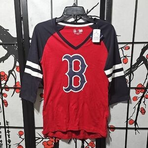 Boston Red Sox V Neck Shirt‎ Size Small New